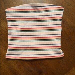 American Eagle Outfitters Rainbow Stripe Tube Top